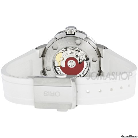 replica Oris Aquis Date White Dial Automatic White Rubber Ladies Watch 01 733 7652 415 WATCHES 1 