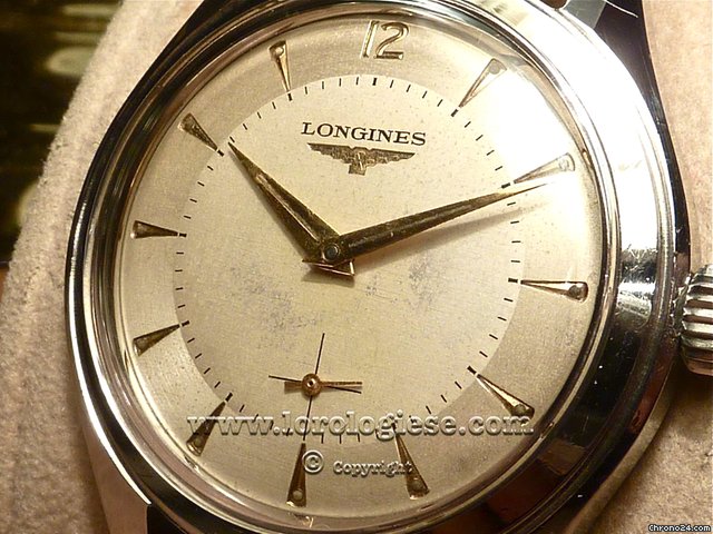 Longines "6 Tacche" original Vintage 1958 Etched Dial - 37mm