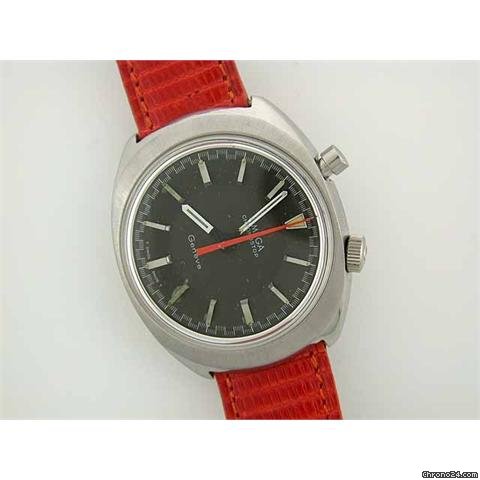 Omega Chronostop steel manual on strap