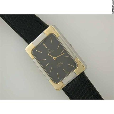 Omega De Ville Bi-colour quartz on strap