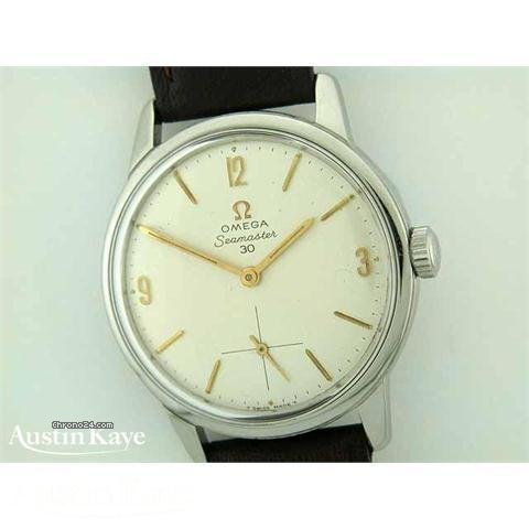 Omega seamaster 30 steel steel manual on strap