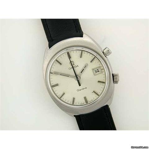 Omega Geneve date steel manual on strap