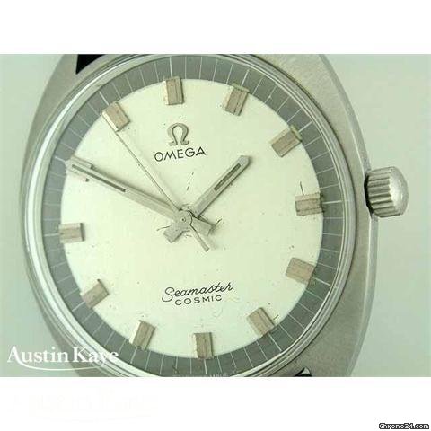 replica Omega Seamaster Cosmic steel manual on strap WATCHES 1 