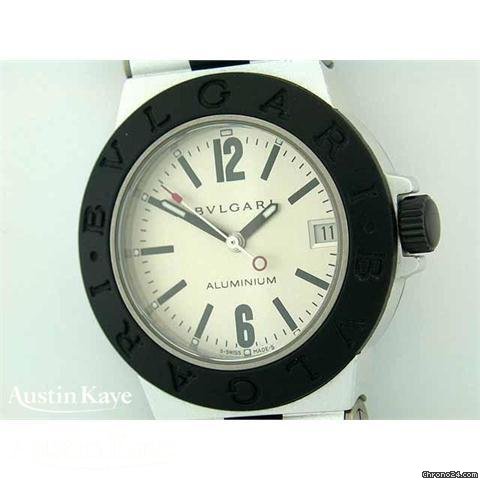 replica Bulgari Mid-Size  Aluminium quartz on rubber WATCHES 1 