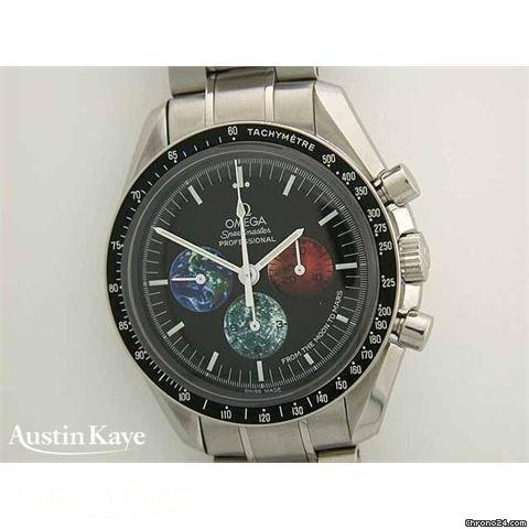 Omega Speedmaster Moonwatch "From The Moon To Mars" steel manual chronograph on bracelet