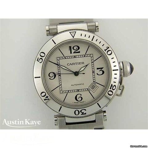 Cartier Pasha steel automatic on bracelet