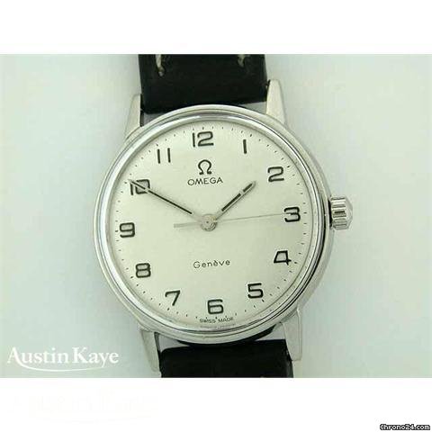 Omega Geneve steel manual on strap.