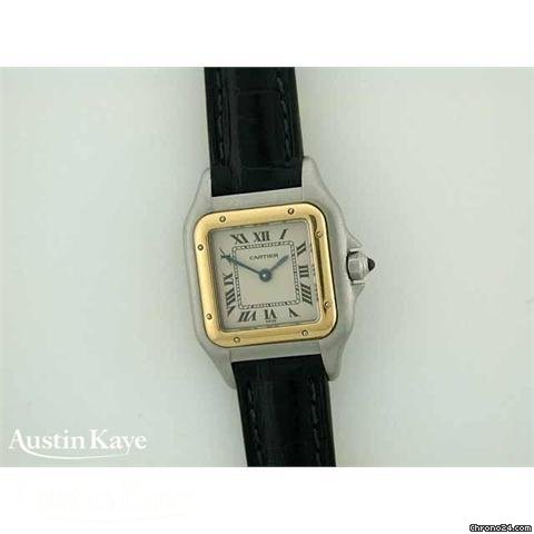 Cartier Panthere Bi-metal quartz on leather strap