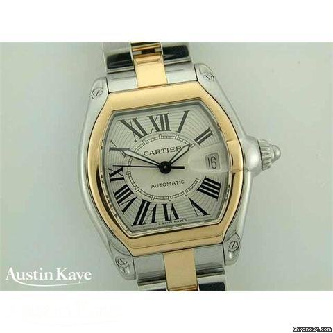 Cartier Roadster Bi-Metal automatic on bracelet