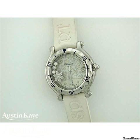 Chopard Happy Sport steel quartz on rubber strap