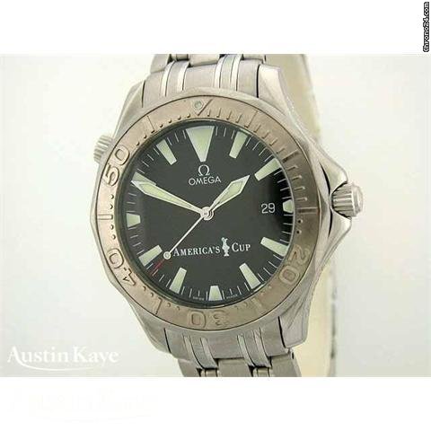 Omega Seamaster professional Americas Cup steel automatic on bracelet.