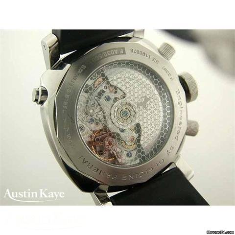 replica Panerai Ferrari Scuderia Rattrapante steel automatic chronograph on rubber strap. WATCHES 1 