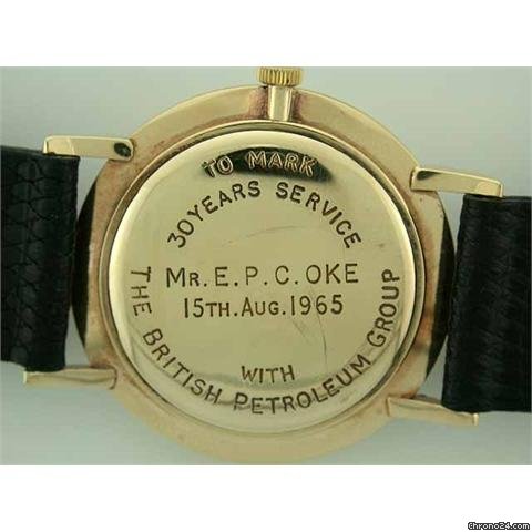 replica Longines 9ct gold manual on strap WATCHES 1 
