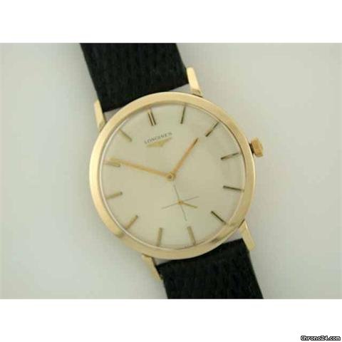Longines 9ct gold manual on strap