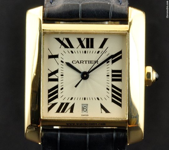 Cartier 18k Yellow Gold Automatic Gents Tank Francaise