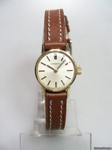 Longines Vintage lady yellow gold cadran silver