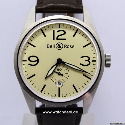 Bell & Ross Vintage BR123 NEU incl MWST mit Box + Papieren