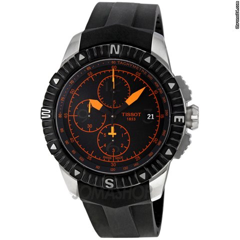 Tissot T-Navigator Automatic Black Dial Stainless Steel Mens Watch T0624271705701