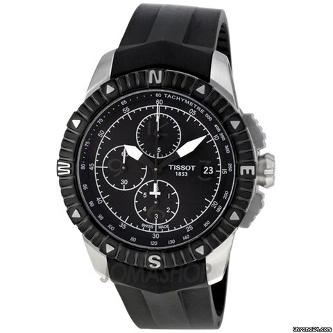 Tissot T-Navigator Automatic Black Dial Stainless Steel Mens Watch T0624271705700