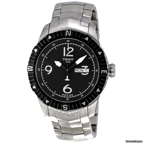 Tissot T-Navigator Automatic Black Dial Stainless Steel Mens Watch T0624301105700