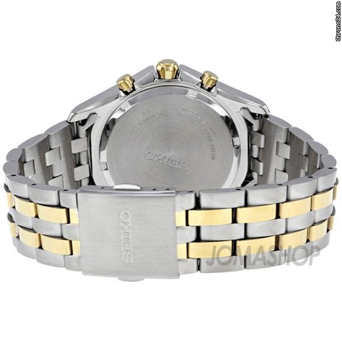 replica Seiko Cal. 7T62 Chronograph Silver Dial Stainless Steel Mens Watch SNAE82 WATCHES 1 
