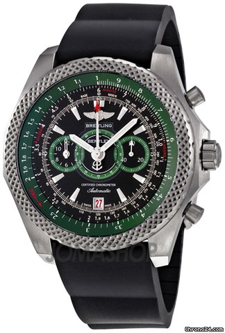 Breitling Bentley Supersports Automatic Black Rubber Mens Watch E2736536-BB37BKRD