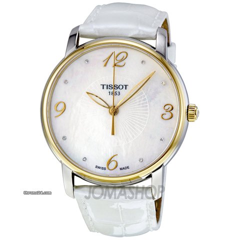 Tissot Lady Round Trend White Mother of Pearl Ladies Watch T0522102611600