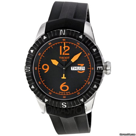 Tissot T-Navigator Automatic Black Dial Stainless Steel Mens Watch T0624301705701