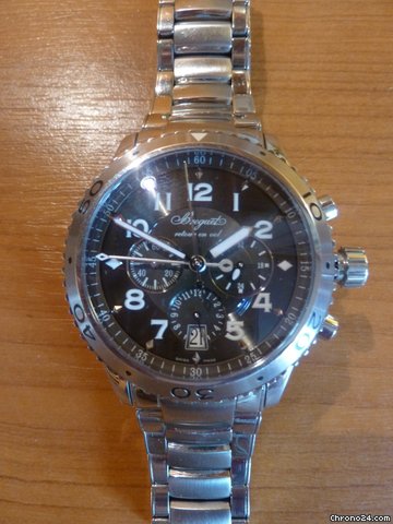 Breguet XXI Flyback Stahl+ Lederband