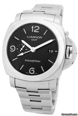 Panerai Gent's Stainless Steel 44mm  Luminor 1950 3 Days GMT PAM 329