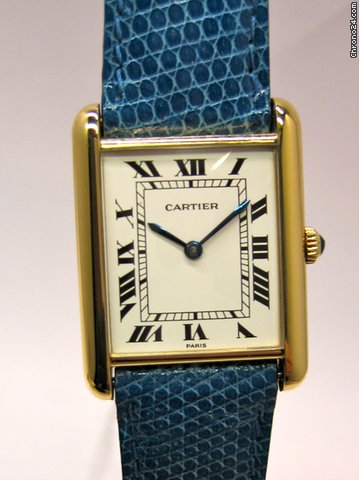 Cartier Tank 750 Gelbgold Handaufzug GM