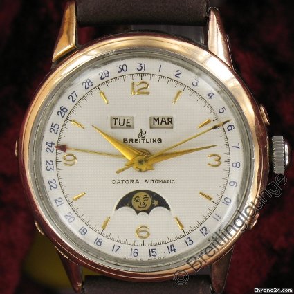 Breitling Oyster Perpetual  95-28  Datora Vollkalender Mondphase