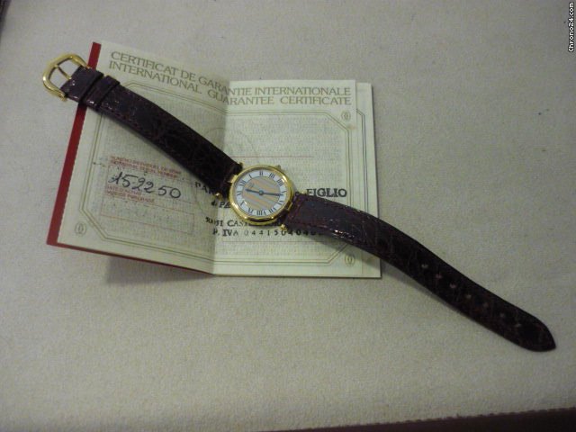 replica Cartier vermeil gold plated WATCHES 1 