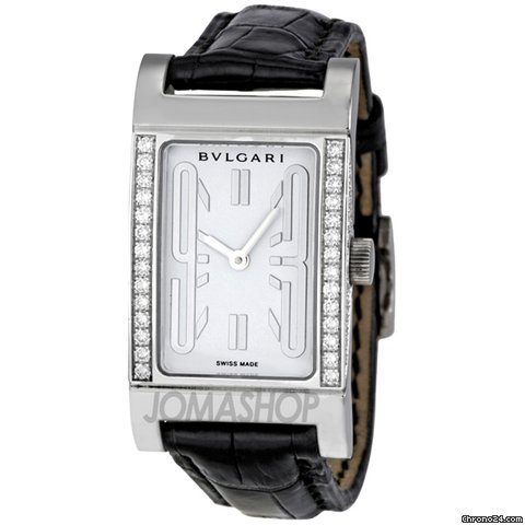 Bulgari Rettangolo White Dial Ladies Watch RTW39GD2L