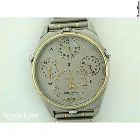 Breitling World steel quartz on bracelet