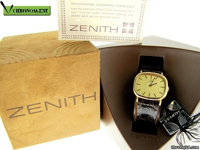 ZenithCassa Di Forma In Oro Giallo Nuovo Box & Paper