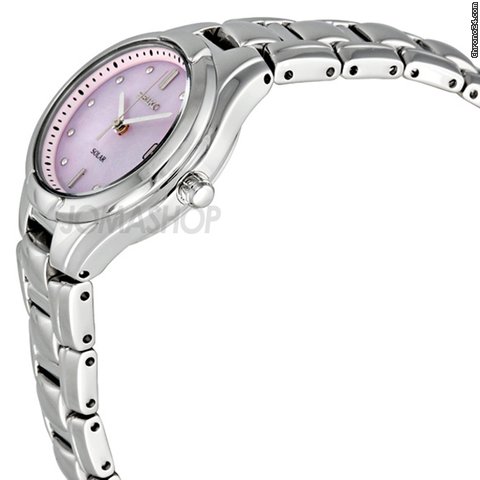 Seiko Solar Quartz Pink Dial Ladies Watch SUT063 WATCHES 2