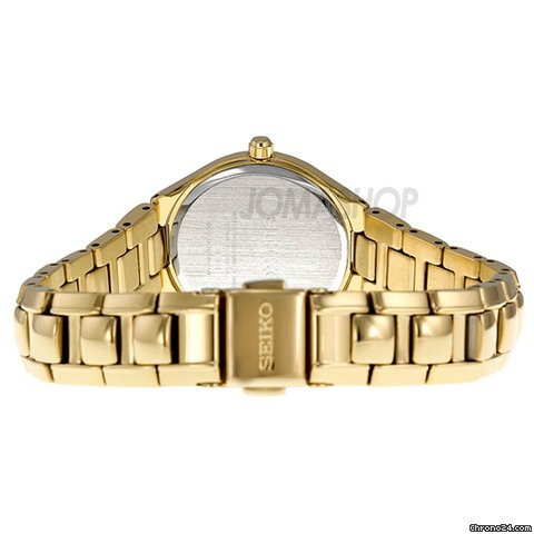 replica Seiko Solar Quartz Gold-tone Ladies Watch SUT066 WATCHES 1 