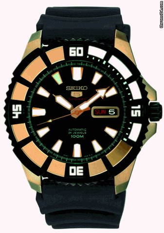 Seiko Seko Black Dial Mens Watch SRP210K1