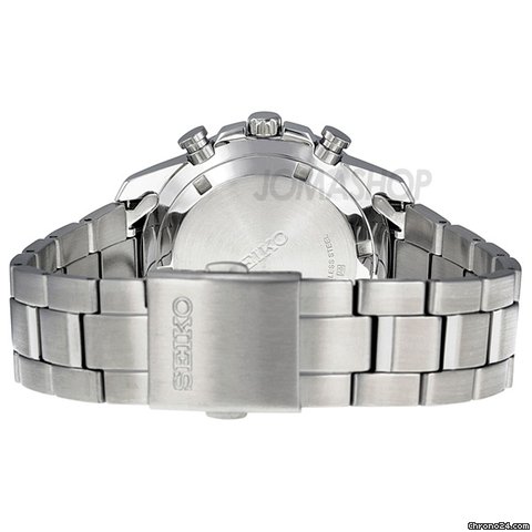 replica Seiko Chronograph White Dial Stainless Steel Mens Watch SSB025 WATCHES 1 