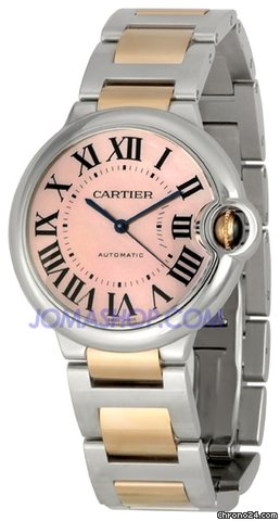 Cartier Ballon Bleu de Cartier Gold and Steel Medium Watch W6920033