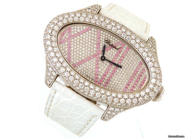 Chopard UVP 93000 Euro 18k WG Brillanten 8,14 ct und Saphire 0,93 ct