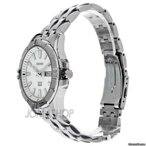 replica Seiko Solar Quartz Stainless Steel Mens Watch SNE175 WATCHES 1