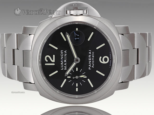 Panerai PAM 221 H - Luminor Marina - 44mm Titanium - SS/Titanium Bracelet - DISCONTINUED MODEL - Boxes/Papers & As-New