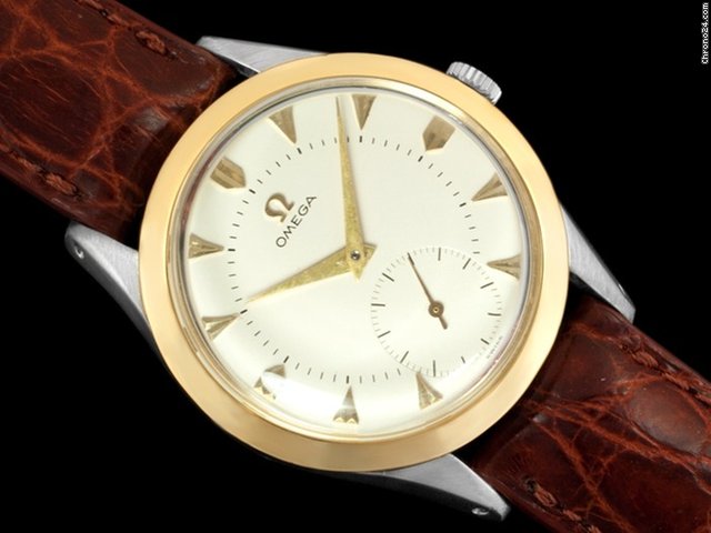 Omega 1956 OMEGA Vintage Mens Watch, LARGER MODEL - Gold & Stainle