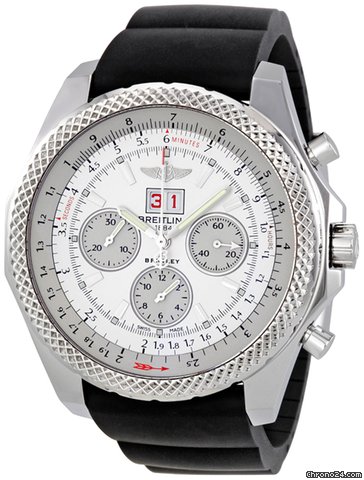 Breitling Bentley 6.75 Speed Silver Dial Chronograph Automatic Mens Watch A4436412-G679BKRD