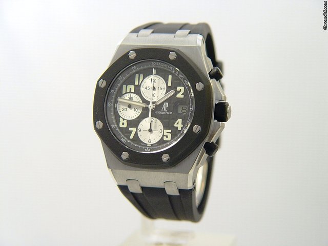 Audemars Piguet Royal Oak Offshore Chronograph Steel, Black, Never Worn.
