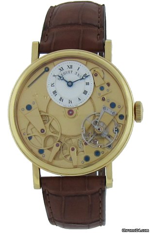 Breguet Yellow Gold La Tradition Mechanical Watch 7027BA