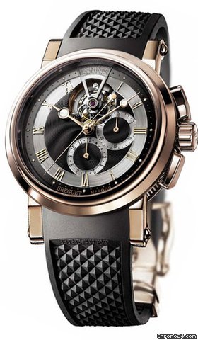 Breguet Rose Gold Marine II Tourbillon Chronograph 5837br