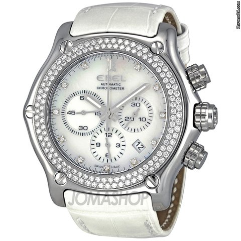 Ebel 1911 Back to Roots White Leather Mens Watch 9137L75-9930101XS